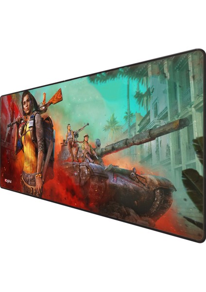 Gaming Mousepad Oyuncu Mouse Pad 90X40 Xxl Büyük Oyuncu Mousepad Kaymaz Taban Dikişli 4mm Kalınlık