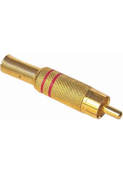 F0004K Tos Rca Erkek Kırmızı Çizgili Gold Fiş
