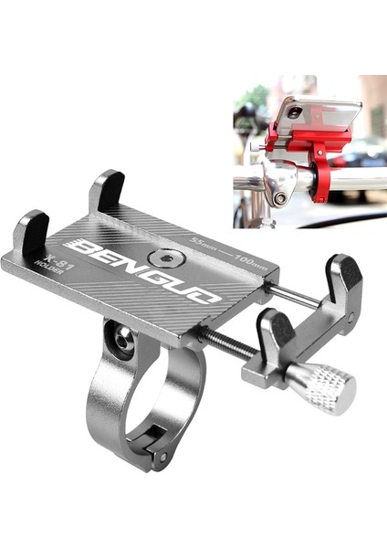 Motosiklet Gidon Alüminyum Alaşım Telefon Braketi (Yurt Dışından)
