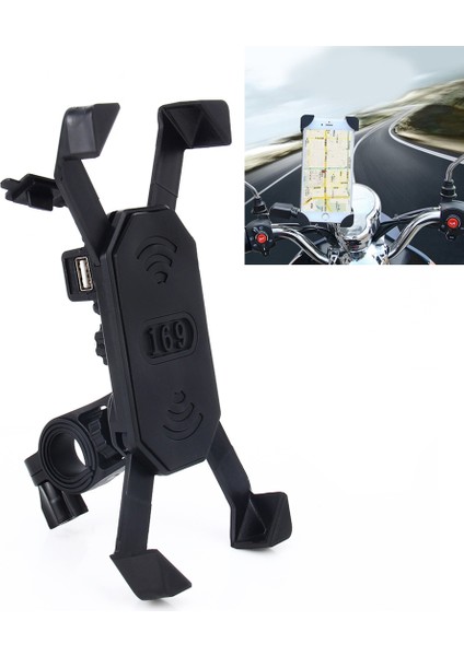 Motosiklet Bisiklet Gidon 5 V 2.4A USB Şarj Ayarlanabilir Açı Tutucu (Yurt Dışından) fiyatları