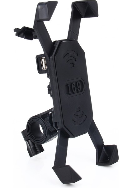Motosiklet Bisiklet Gidon 5 V 2.4A USB Şarj Ayarlanabilir Açı Tutucu (Yurt Dışından) modelleri
