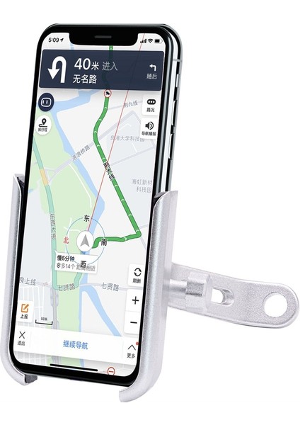 Motosiklet Dönebilen Cep Telefonu Tutucu Braketi, Dikiz Aynası Sürümü (Yurt Dışından)
