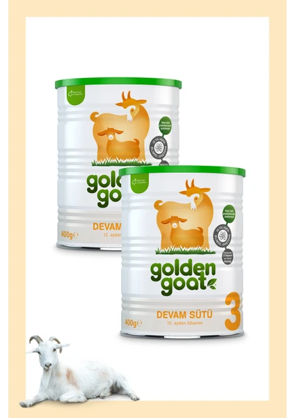 Golden Goat Keçi Devam Sütü 3 Numara 400 gr 2'li Paket