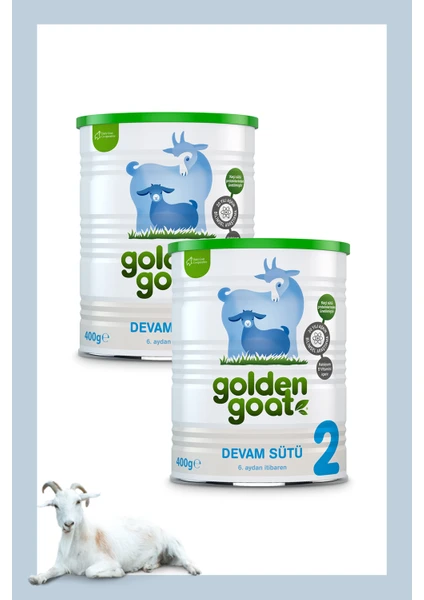 Golden Goat Keçi Devam Sütü 2 Numara 400 gr 2'li Paket