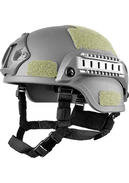 Koruyucu Kask Ayarlanabilir Abs Kask Yan Raylar Yeşil (Yurt Dışından)