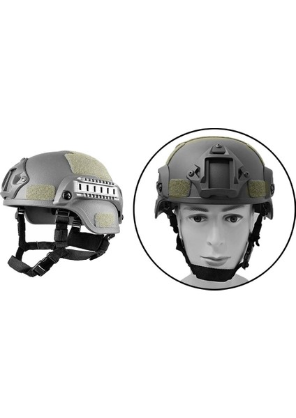 Koruyucu Kask Ayarlanabilir Abs Kask Yan Raylar Yeşil (Yurt Dışından)