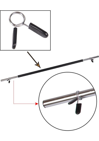 Barbel Bahar Klip Dumbbell Bar Yaka Kelepçe Halter Bar Kilit Ayarlayıcı 30MM (Yurt Dışından)