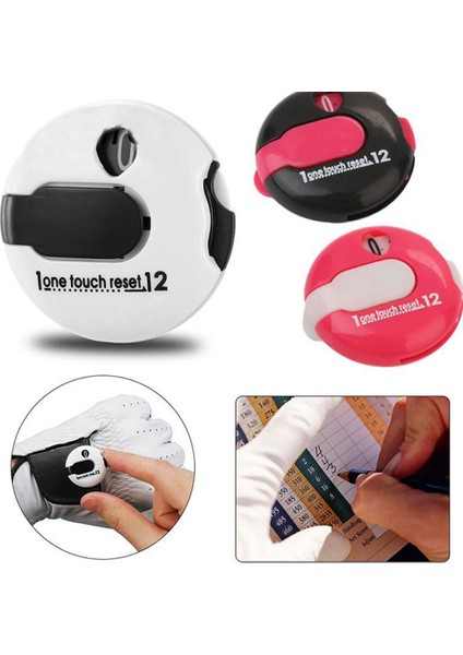 Mini Golf Stroke Tezgahı Clicker Scorekeeper Eldivenlere, Kemer, Çanta Golf Sahası Ekipmanlarına Bağlayın - Pembe (Yurt Dışından) indirimleri
