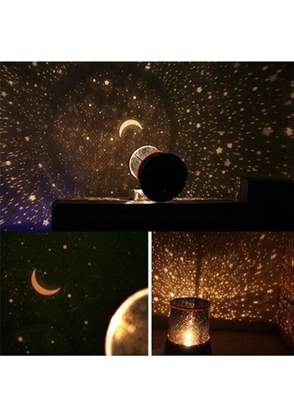 2 Adet Yıldız Master USB Projeksiyon Lambası Romantik Yıldızlı Sky LED Gece Lambası (Mavi) (Yurt Dışından)