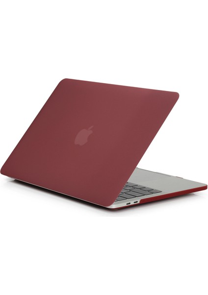 Apple MACBOOK Pro 13' 2020 A2338 M1 Işlemcili Hardcase Kapak Kılıf - Bordo