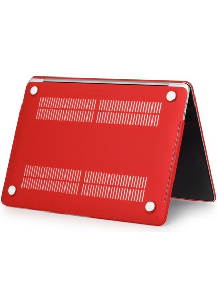 Apple MACBOOK Pro 13' 2020 A2159 A2289 A2251 Hardcase Kapak Kılıf - Kırmızı