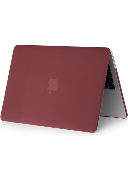 Apple MACBOOK Air 13' 2019 2020 A1932 Hardcase Kapak Kılıf - Bordo
