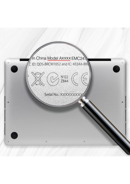 Apple MACBOOK Air 13.3 A1466 A1369 Hardcase Kapak Kılıf - Siyah
