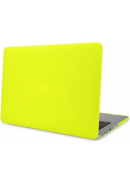 Apple MACBOOK Air 13.3 A1466 A1369 Hardcase Kapak Kılıf - Neon Sarı