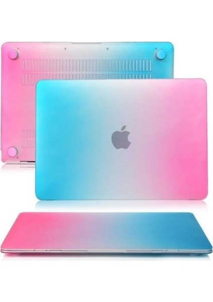 Apple MACBOOK Air 11.6 A1465 A1370 Hardcase Kapak Kılıf - Gökkuşağı