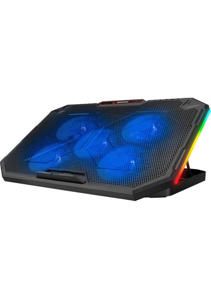 AD-RC15 Spear 5 Fanlı Rgb Işıklı 15-17'' Uyumlu Gaming Notebook Soğutucu Stand
