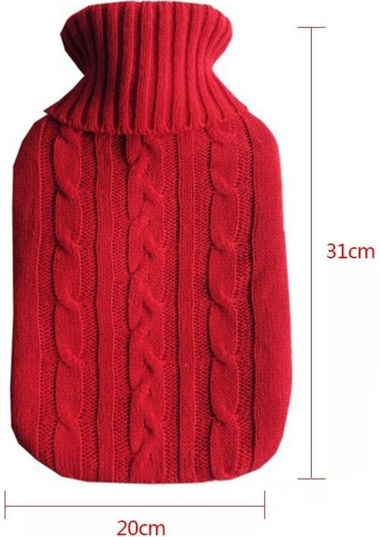 Sıcak Su Şişesi Katı Renk Örme Kapağı (Yurt Dışından)