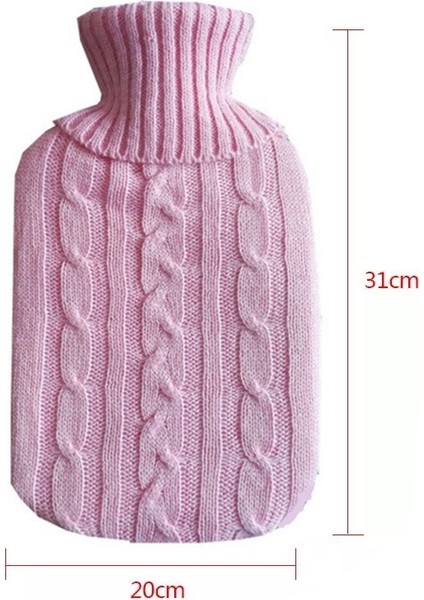 Sıcak Su Şişesi Katı Renk Örme Kapağı (Yurt Dışından)