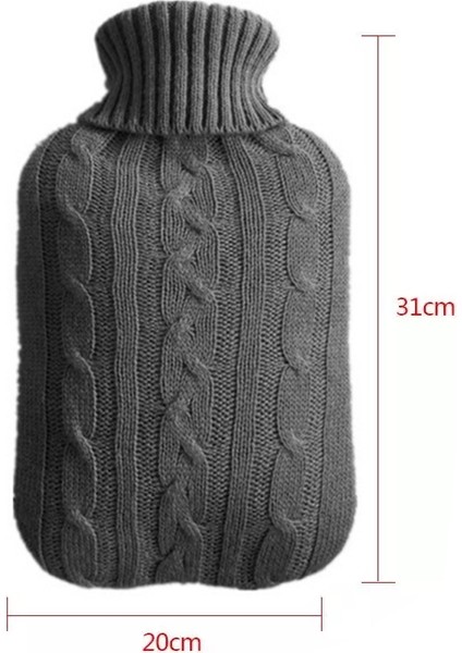 Sıcak Su Şişesi Katı Renk Örme Kapağı (Yurt Dışından)