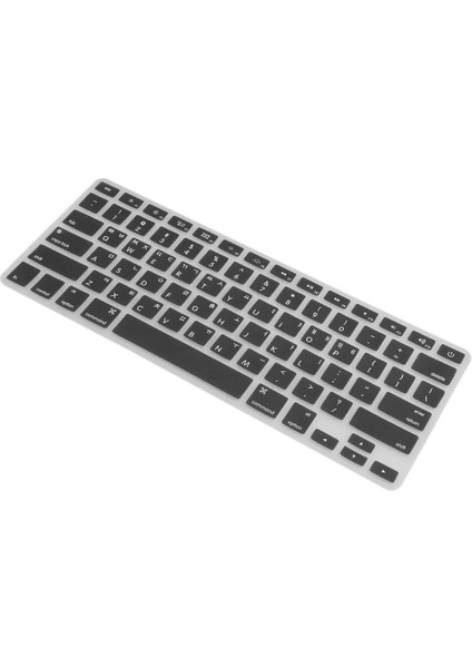 Korece / Ingilizce Silikon Klavye Cilt Kapak Film Macbook Pro 13 "siyah (Yurt Dışından)