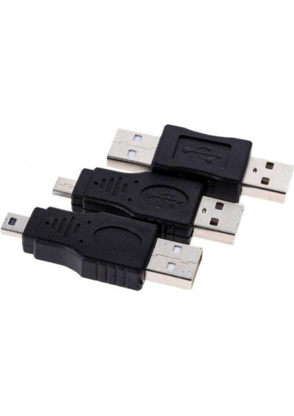 12 Adet / Takım Otg USB 2.0 Bir Erkek Kadın Mikro-B Değiştirici Veri Dönüştürücü (Yurt Dışından)