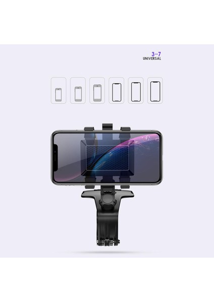 Siyah Çok Fonksiyonlu 360 Dönen Oto Araba Telefonları Tutucu Standı Braketi (Yurt Dışından) fırsatları
