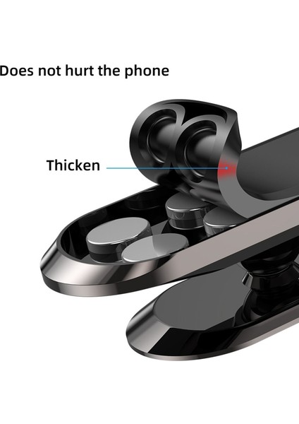 Manyetik Telefon Dağı Süper Güçlü Mıknatıs Evrensel Pano Siyah (Yurt Dışından)
