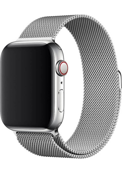 Apple Watch 2 3 4 5 6 Se Nike 38MM 40MM Uyumlu Kayış Milano Loop Metal Örgü Kordon
