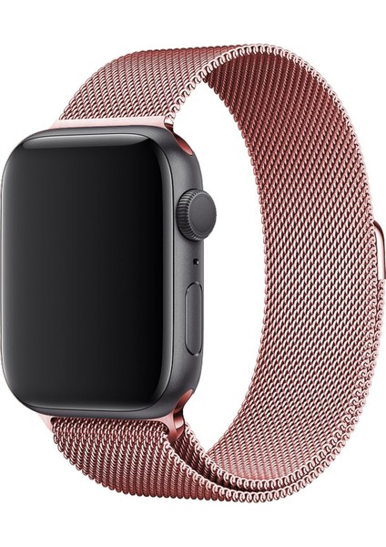 Apple Watch 2 3 4 5 6 Se Nike 38MM 40MM Uyumlu Kayış Milano Loop Metal Örgü Kordon