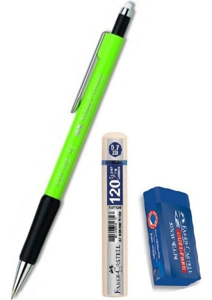 Grip 1347 Uçlu Kalem Fıstık Yeşil 0.7 mm + Uç + Sınav Silgisi