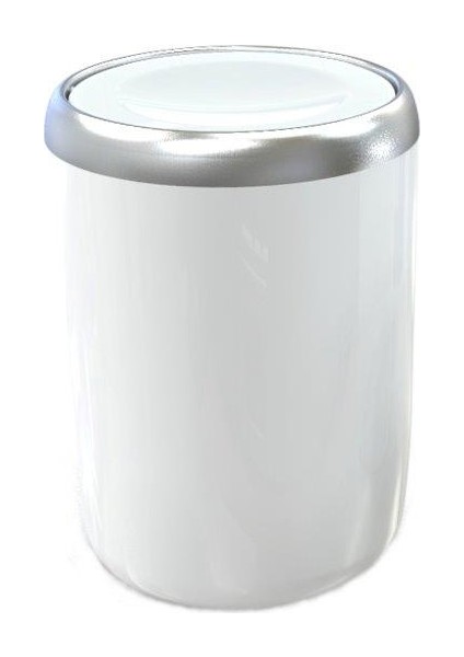 Lima Plastik Kapaklı ve Krom Dekorlu Çöp Kovası