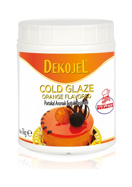 Ovalette Dekojel Portakal Aromalı Soğuk Pasta Jeli 1 kg