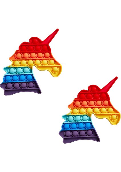 Unicorn Gökkuşağı Pop It Fidget Oyuncak