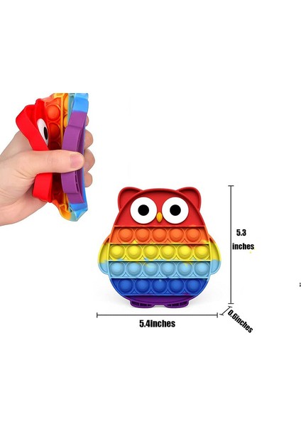 3 Adet Otizm Özel Ihtiyaçları Stres Giderici Silikon Oyuncak Fidget