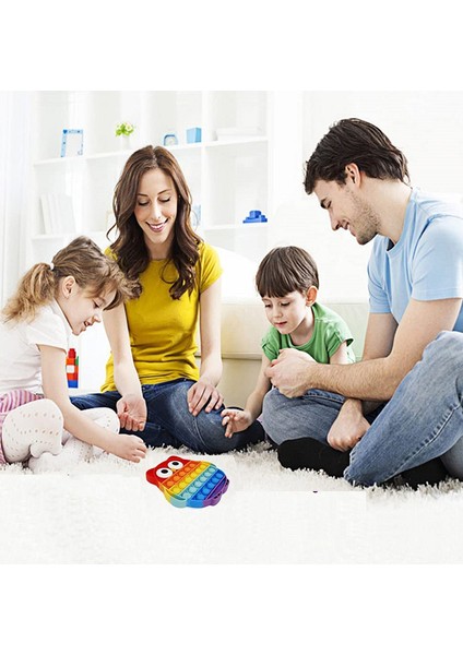 3 Adet Otizm Özel Ihtiyaçları Stres Giderici Silikon Oyuncak Fidget