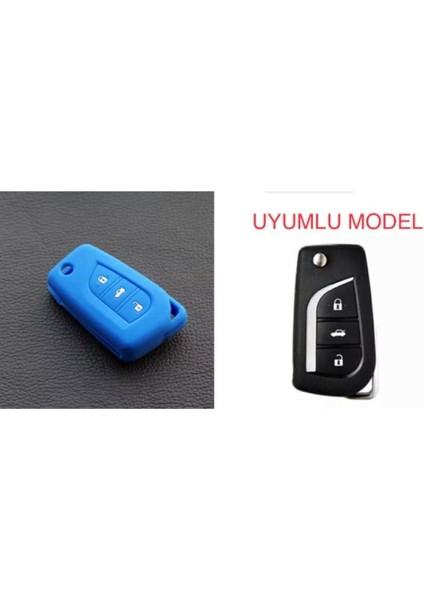 Toyota Silikon Anahtar Kılıfı Corolla Auris Yaris Avensis