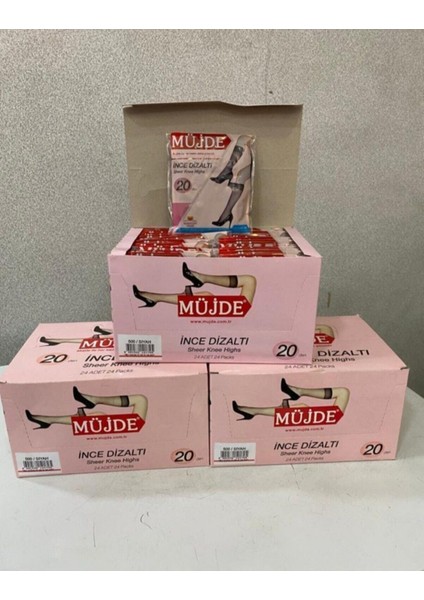 Müjde Ince Diz Altı Çorap 24LÜ