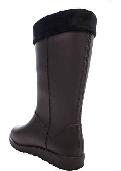 Siyah Kadın Geniş Kalıp Yağmur Çizmesi GC2KZM.00623 modelleri