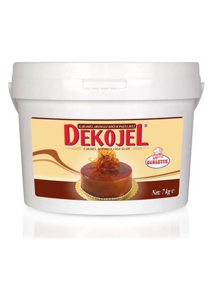 Ovalette Dekojel Karamel Aromalı Soğuk Pasta Jel 7 kg