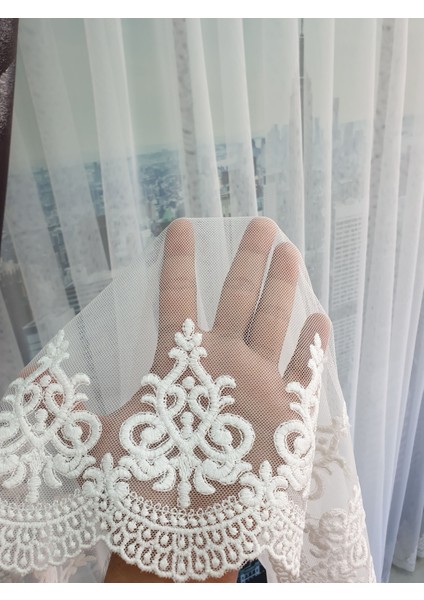 Lüks Grek Etek Tül Perde Desen 8 Yüksek Kalite - Sık Pile 1e3 .en 500 , Boy 240 modelleri