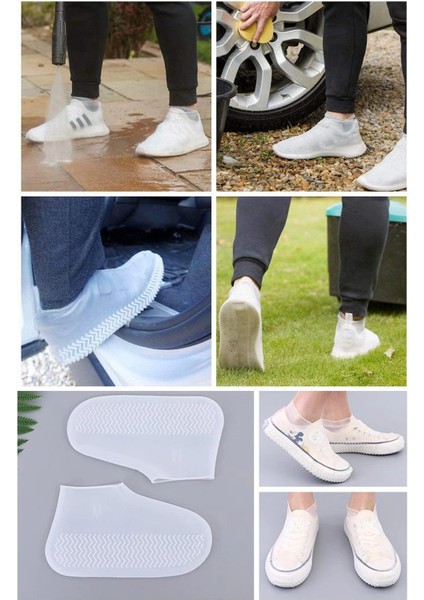 Silikon Yağmur Koruyucu Ayakkabı Kılıfı Kaymaz Su Kir Geçirmez fiyatları