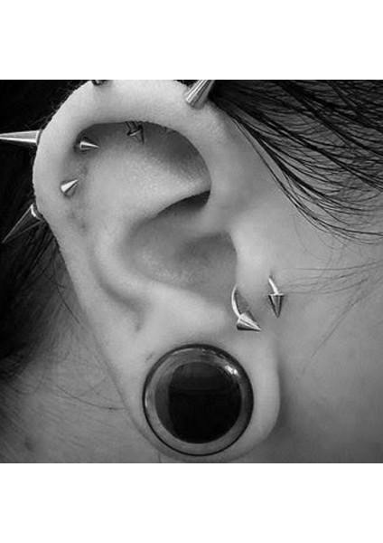 Cerrahi Çelik Gold Spayk Piercing-Tragus, Helix, Halka Çapı 6mm-1 adet fiyatları