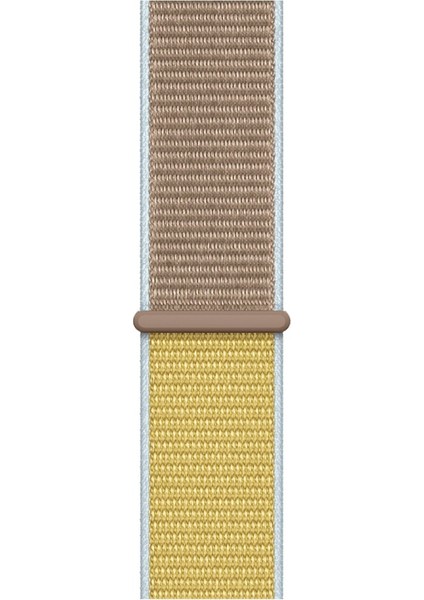 Apple Watch Uyumlu 38-40 mm Krd3 Hasır Kordon Sarı