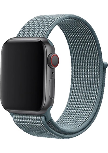 Apple Watch Uyumlu 38-40 mm Krd3 Hasır Kordon Buz Mavisi