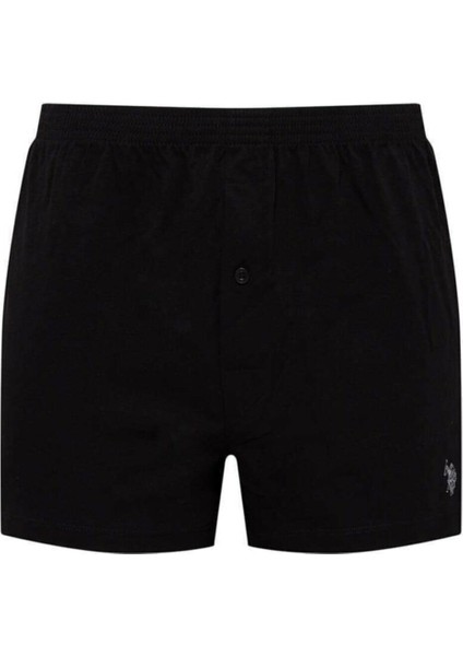 U.S. Polo Assn. 80054 Erkek Pamuk Boxer - Siyah