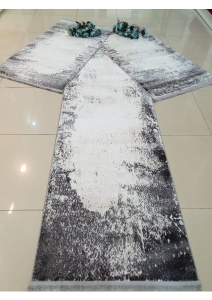 Vintage Koleksiyonu Yolluk Takımı 80X150 2 Adet 80X300 1 Adet Şeklinde Set