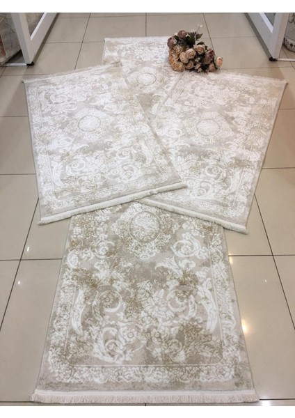 Vintage Koleksiyonu Yolluk Takımı 80X150 2 Adet 80X300 1 Adet Şeklinde Set