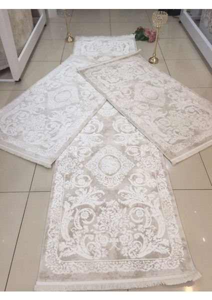 Vintage Koleksiyonu Yolluk Takımı 80X150 2 Adet 80X300 1 Adet Şeklinde Set