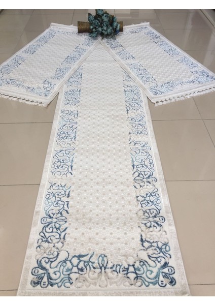 Çırağan Koleksiyonu Yolluk Takımı 80X150 2 Adet 80X300 1 Adet Şeklinde Set