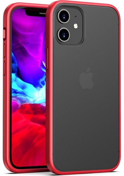 Elit Enigma iPhone 12 Mini Full Kırmızı Kapak